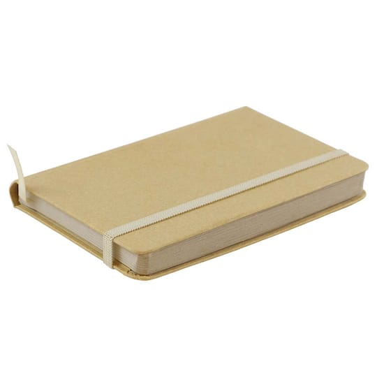 JAM Paper Small Hardcover Notebook with Elastic Band